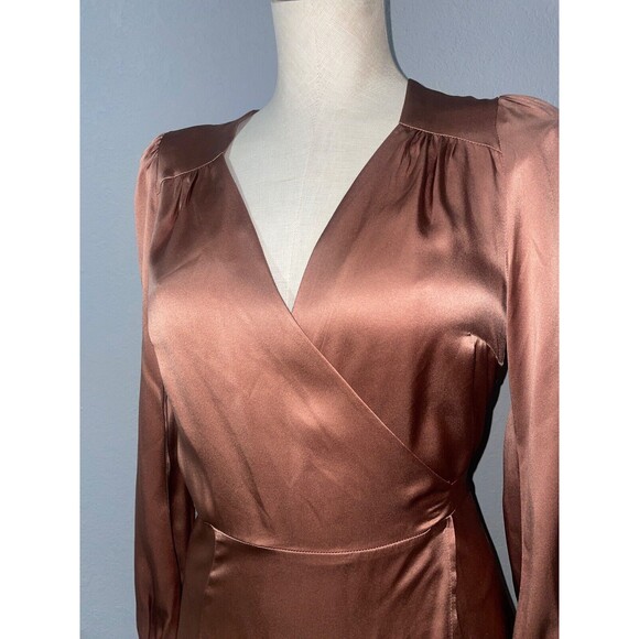 Reformation Chrisley True Wrap Silk Mini Dress Women’s size S NWOT - Picture 11 of 13